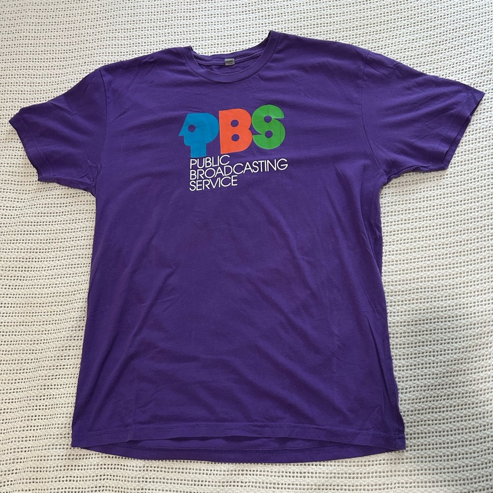 Purple PBS Graphic T-Shirt